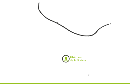 Carte pour situer le Château de la Rairie