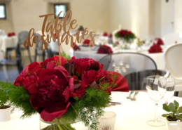 Décoration de table pour un Mariage au Château de la Rairie près de Nantes