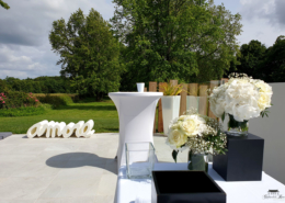 Terrasse au Bord de la Piscine au Château de la Rairie près de Nantes