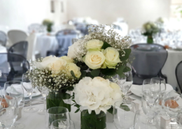 Décoration de la salle noire pour un mariage au Château de la Rairie à côté de Nantes