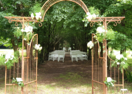 Cérémonie dans l'Allée des Amoureux au Château de la Rairie