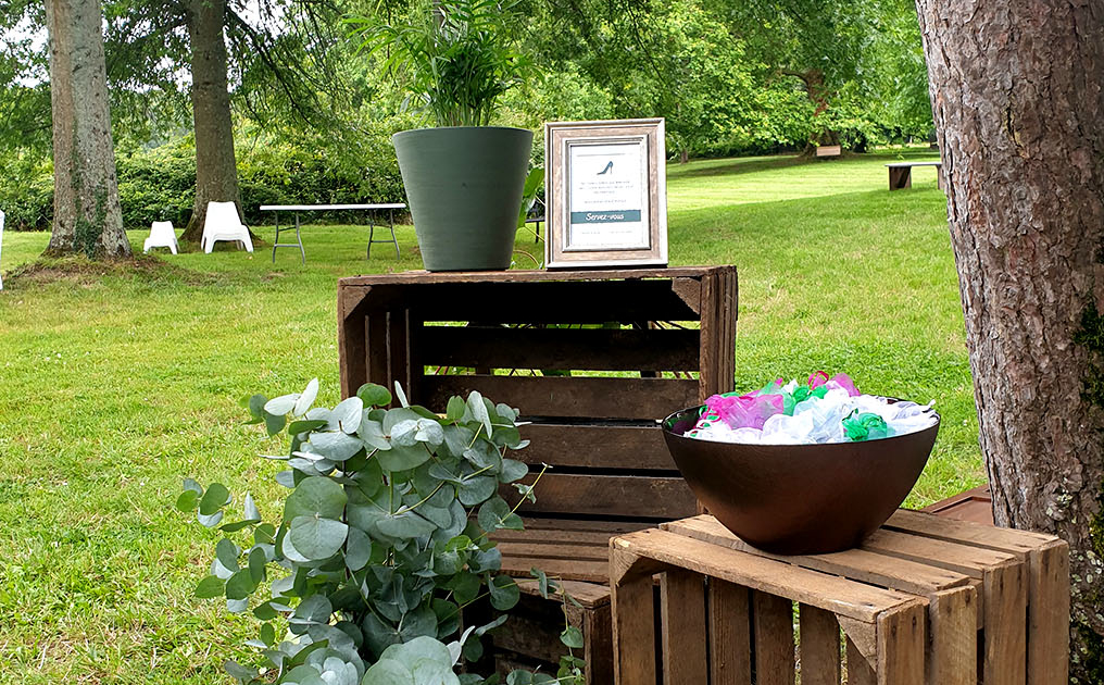 Décoration de mariage dans le Parc du Château de la Rairie 44