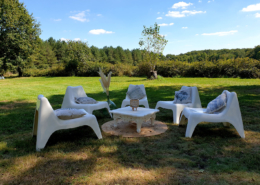 Petit salon cosy dans le parc du Château