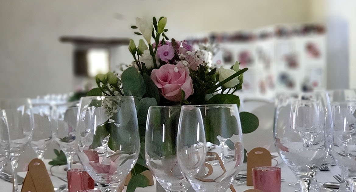 Décoration de table pour un mariage