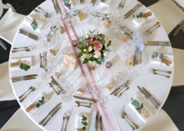 Décoration de table pour un mariage