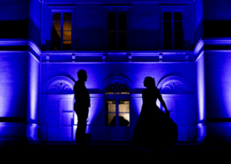 Chateau éclairé mariage 44